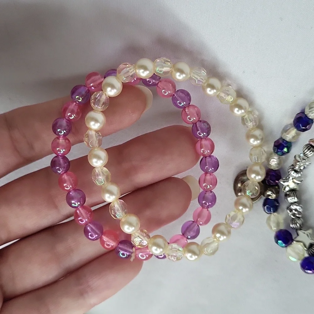 Vintage Days of the Bracelets 1990s Elastic Bead Jewelry (7)